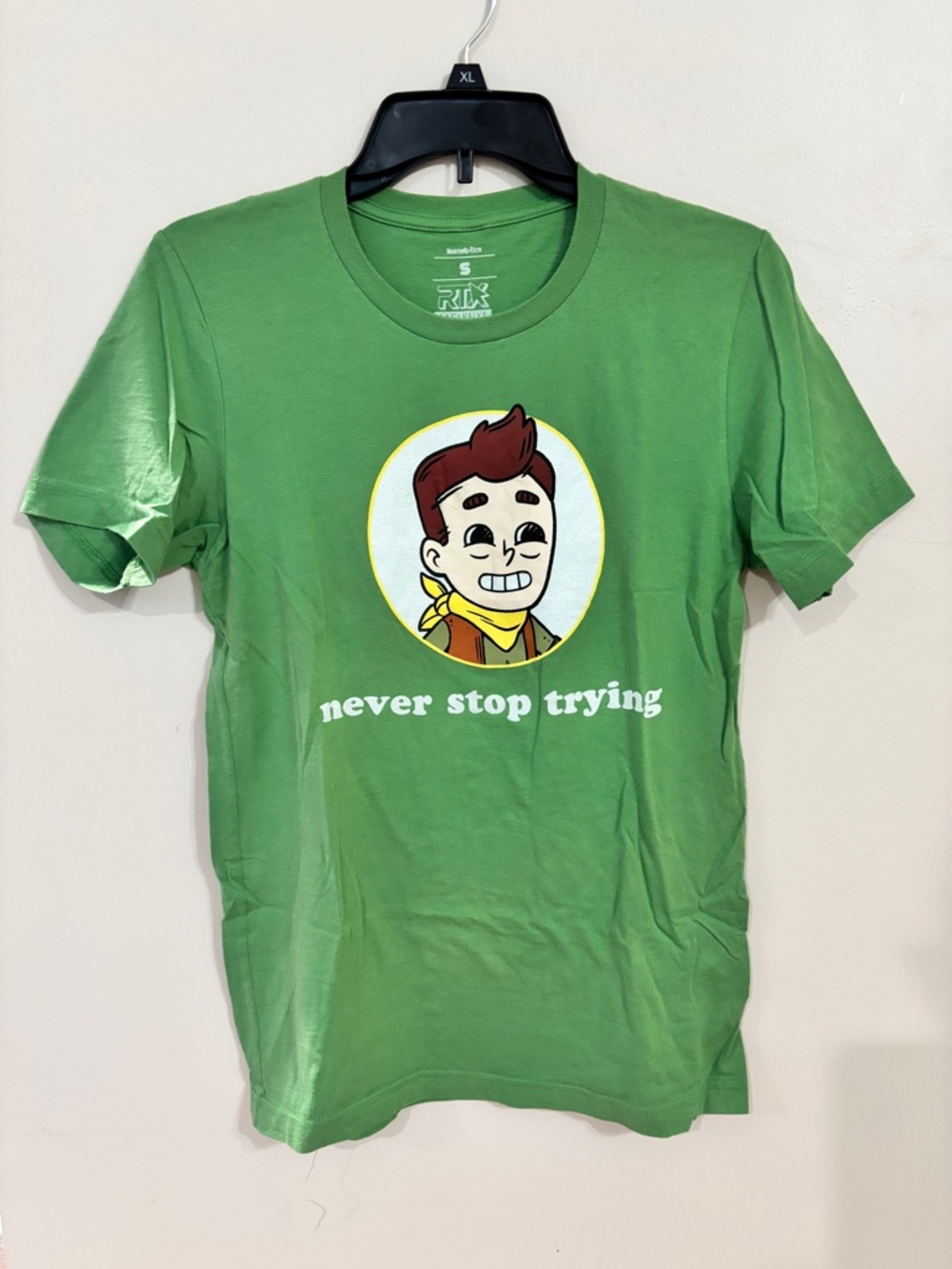 Camp Camp RoosterTeeth RTX Exclusive Never Stop Trying Graphic Tee